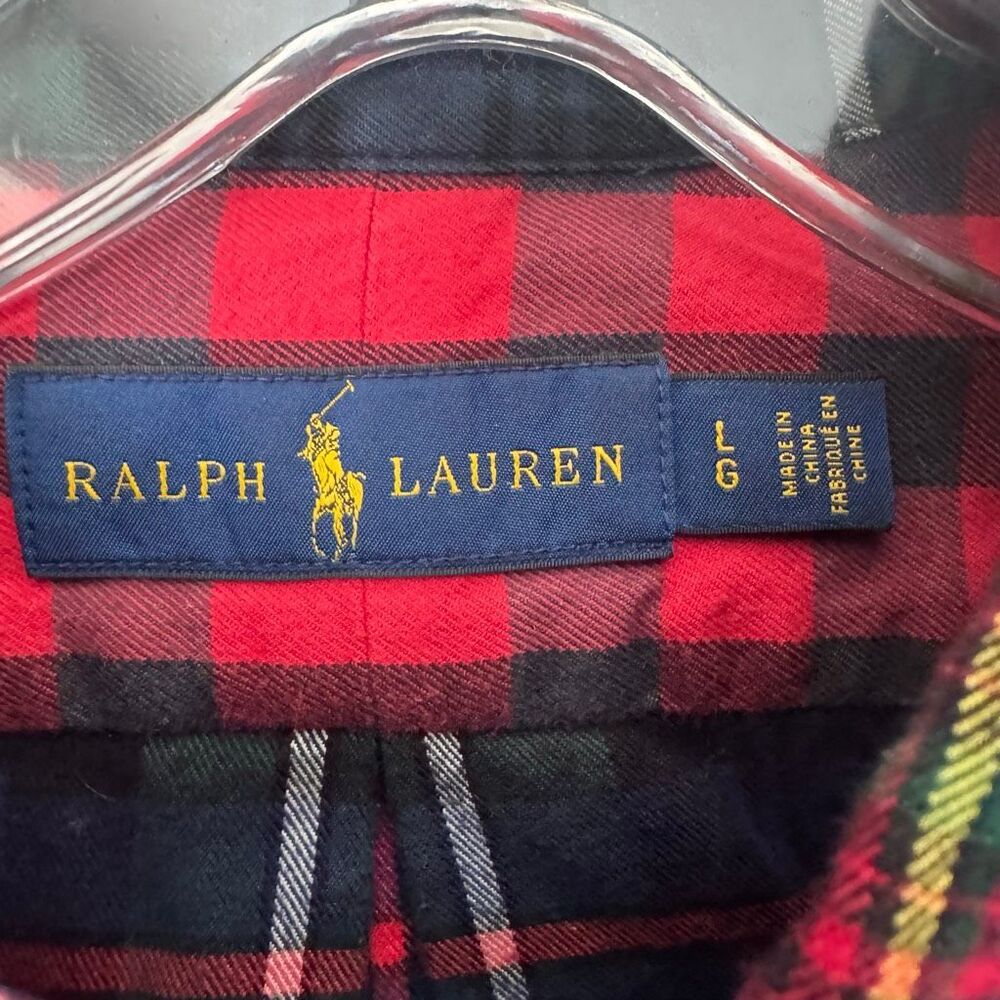 Polo Ralph Lauren Plaid Patchwork Button Down Fla… - image 2